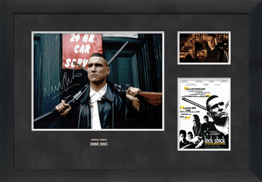 Lock Stock and Two Smoking Barrels Photograph Display Signed by Vinnie Jones - Memorabilia Framers Shop